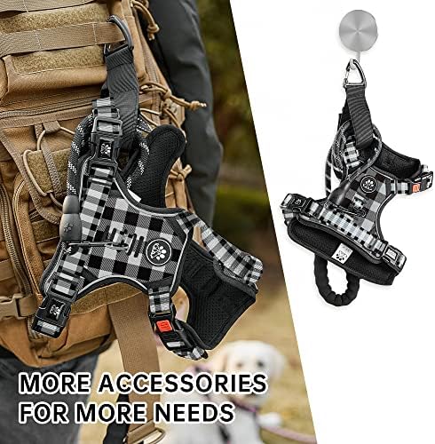 NESTROAD Dog Harness for Medium Sized Dog,No Pull Dog Vest Harness Set