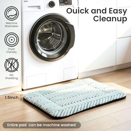 Mora Pets Dog Crate Pad Washable Cat Dog Bed for Crate Flat Pet Kennel Mat