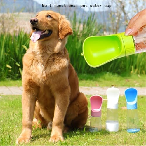 Portable Dog Water Bottle Wide Mouth 330/510ml Travel Dispenser