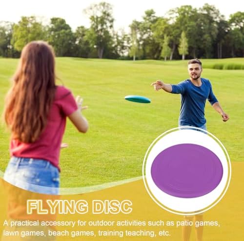 PATIKIL Flying Disc Soft Silicone Colorful Flying Disk Flyer for Outdoor Sports Lawn