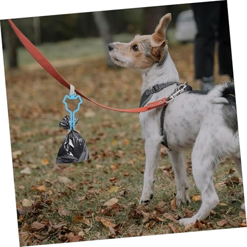 Happyyami Hands Dog Bag Holder Lightweight Poop Bag Carrier Clip for Leash Material Fit for Outdoor Walks and Travel