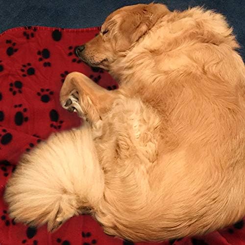 Comsmart Dog Blankets, 6 Pack Fleece Pet Blankets, 39x35 inches, Red