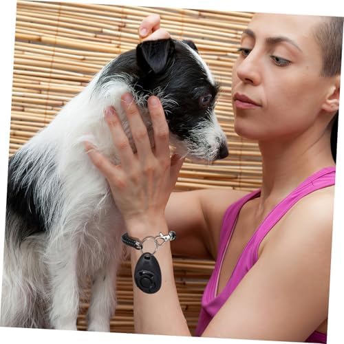 TOYANDONA Dog Training Clicker and Whistle Springy Ringing Whistle Wristband Lightweight for Dogs and Cats Training Tool