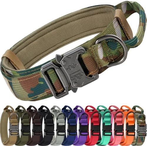 Joytale Tactical Dog Collar for Large Dogs, Traffic Control Handle
