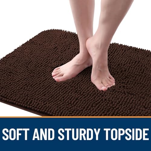 OLANLY Dog Door Mat for Muddy Paws 70x24, Super Absorbent Chenille Mud Mat