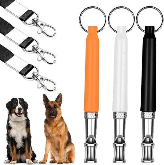 Dog Whistle, Adjustable Silent Training Whistle with Lanyard