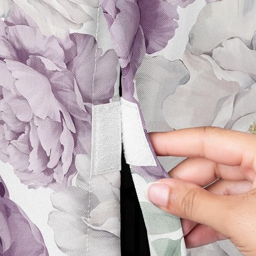 Sweet Jojo Designs 24in. Small Dog Crate Cover (Purple Boho Floral) for Girls Pet Cage, Kennel Covers (Shabby Chic, Bohemian, Vintage, Garden, Watercolor, Flower, Nature, Elegant, Pastel, Lavender)