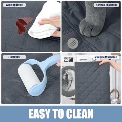 Smiry Waterproof Reversible Pet Couch Covers for Dogs