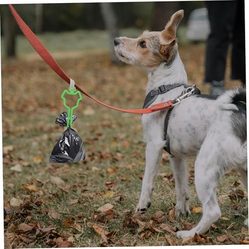Hemoton Hands Poop Bag Holder for Leash Removable Waste Carrier Clip Convenient Pet Walking Accessory for Outdoor Hikes Design Fits Various Bag