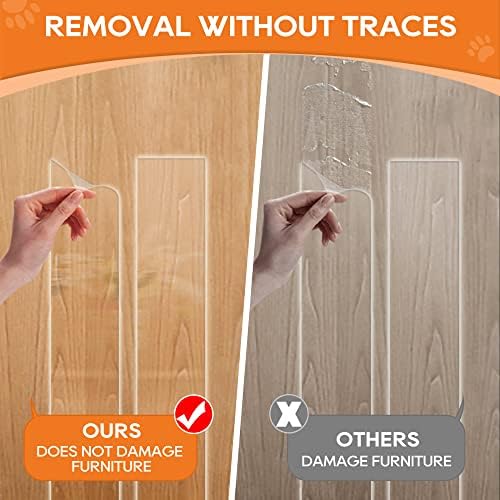 Clear Door Protector from Dog Scratching 4in x 16.4ft
