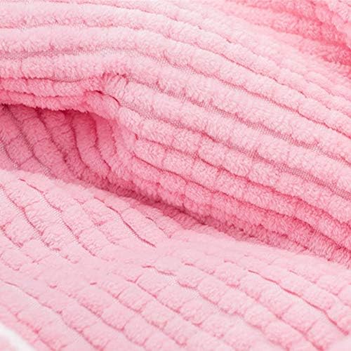 Petlex Dry Dog & Cat Towel, Super Absorbent Microfiber Chenille Shammy, 31.5 x 13.8 inch, Pink