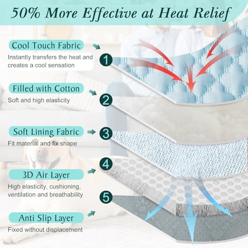 Self-Cooling Dog Mat Breathable Pet Cooling Pad
