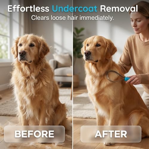 Dual Sided Shedding Blade for Cats & Dogs, Stainless Steel Shedding Blade Deshedding Tool, Curry Comb Pet Grooming Brush for Loose Hair Removal on Short & Long Coats (3PC)
