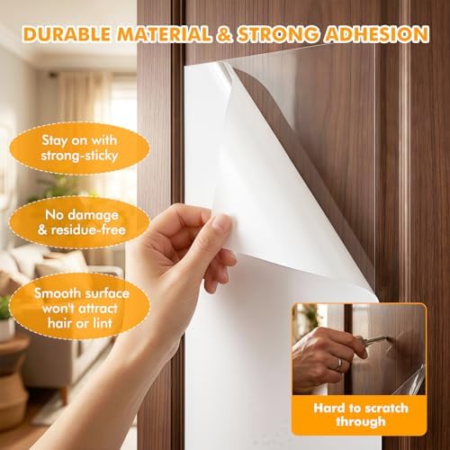 2 Pack 200"x12" Cat Furniture Protector, Multi-Use Couch Protector from Cat Claws for Sofa, Door Frame & Wall, Self-Adhesive Scratch Pads, Easy Trim Cat Scratch Deterrent for Furniture Legs