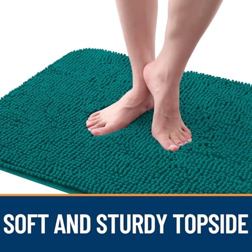 OLANLY Dog Door Mat for Muddy Paws 59x24, Super Absorbent Chenille Mud Mat