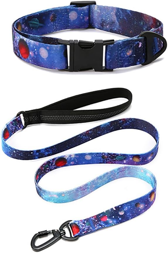 Dog Collar and Leash Set for Dogs Walking Bohemia Ethnic Style