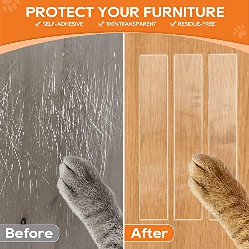 Clear Door Protector from Dog Scratching 4in x 16.4ft