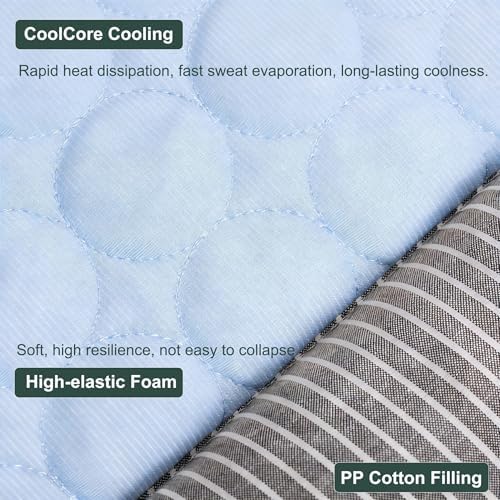 RPGT Cooling Mat for Cats 13" x 18" Pet Cooling Bed for Indoor Cats & Dogs