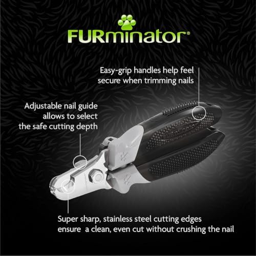 FURminator Nail Clipper, Professional and Simple to use, Suitable for Dogs and Cats, Grey, 153245