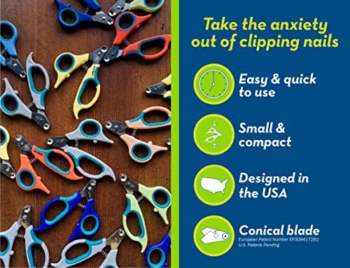 Zen Clipper Dog Nail Clippers - Conical Blade, No Overcut - Easy-to-use Dog Nail Trimmer for Stress Free Home Grooming – Sharp Conical Blade Makes a Clean, Splinter-Free Cut (3.5mm Hole)