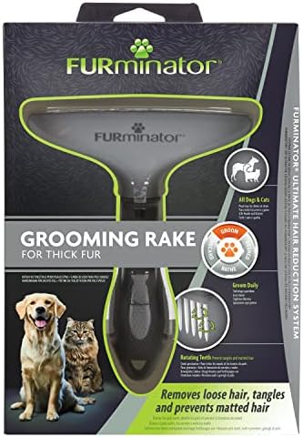 FURminator Grooming Rake for Cats and Dogs