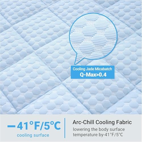 Cooling Mat for Dogs, Thick & Double-Sided Dog Cooling Mat, Self-Cooling Dog Bed with Arc-Chill Technology, Washable Portable Dog Cooling Mat for Couch, Crate & Car (XL - 44 x 32 Inch)
