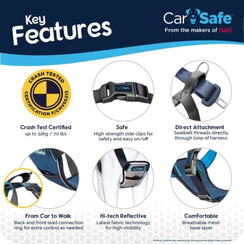 CarSafe Crash Tested Dog Safety Harness | Size M