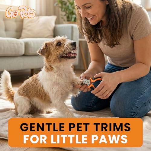 GoPets Nail Clipper for Small to Medium Pets, Quick Sensor Safety Guard