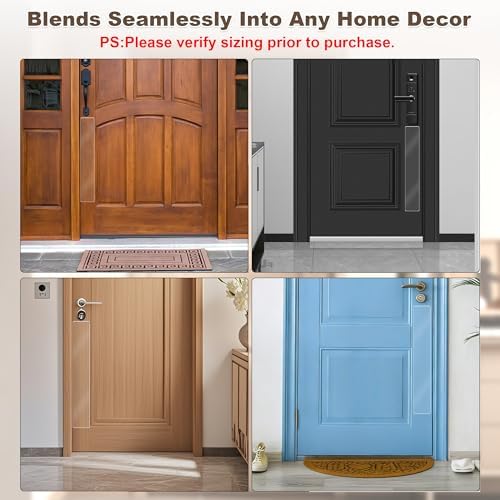 2 PCS 4"x22" Door Scratch Protector Dog, Self-Adhesive, Rounded Corners