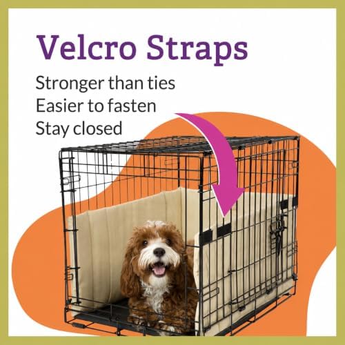 Pet Dreams Dog Crate Bumper - Patented Comfy Liner & Dog Tail Protector for Inside Crate, Fits iCrate Cages 18, 24, 30, 36, 42, 48 Inches (Pink, Medium, 30")