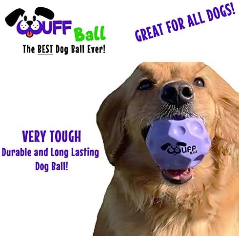 The Best Dog Ball Ever! Fun Durable Ultra Bouncy Purple Fetch Dog Toy, Fits Ball Launcher