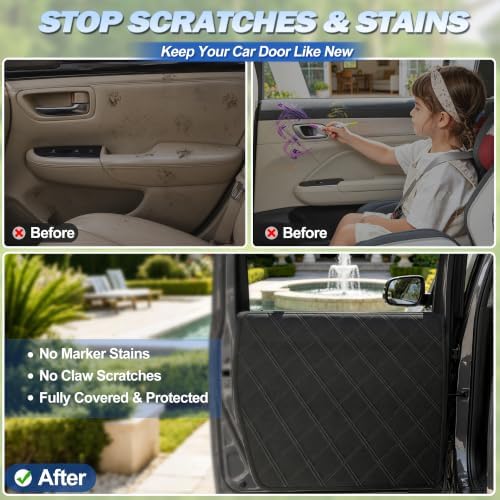 Instraella Car Door Protector for Dogs, 2-Pack, Protects from Dog Scratches