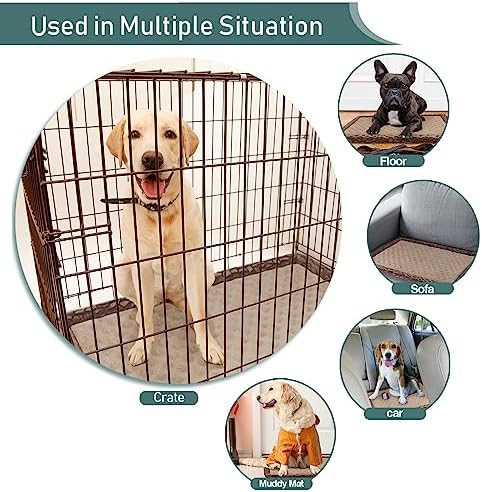 42x28 Dog Crate Bed XL Large Memory Foam Kennel Pad for Dog Cages