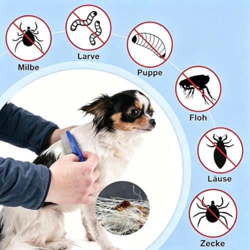 Dog Nail Clipper, Pets Nail Clippers and Trimmers with Safety Guard to Avoid Over-Cutting Toe Nails Cat Claw Trimmer Pet Nail Clipper with Nail File, Flea Tick Combs Brush Grooming for Dogs Cats-3PCS