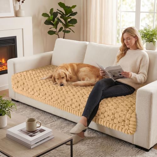 Smiry Non Slip Couch Covers for Dogs, Scratch Resistant Pet Sofa Protector