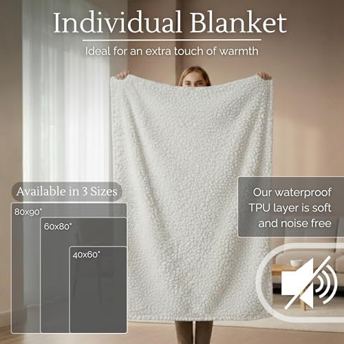 Waterproof Blanket for Bed Couch Sofa, Fleece Throw Blanket (40x60)
