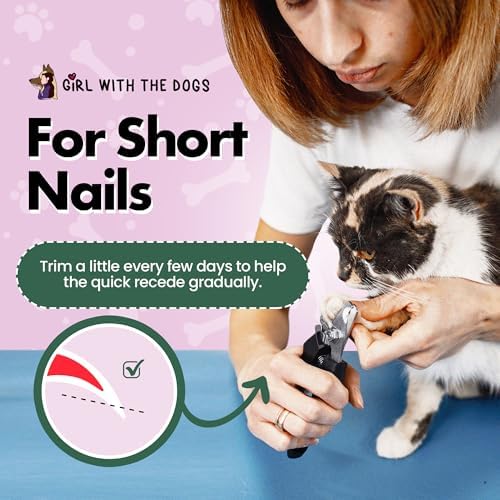 Girl With The Dogs Pet Nail Clippers for Dogs & Cats with Safety Guard
