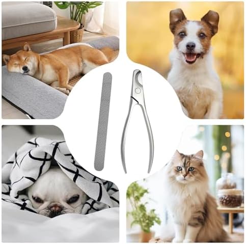 Dog Nail Clippers Heavy Duty Stainless Steel Safety Guard Cutter Tools