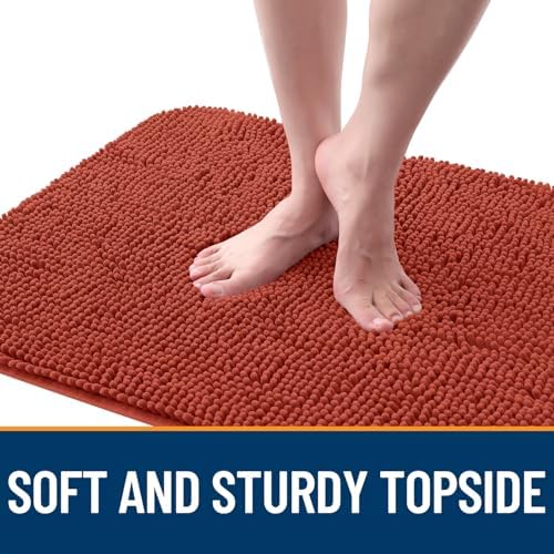OLANLY Dog Door Mat for Muddy Paws 47x20, Super Absorbent Chenille Mud Mat