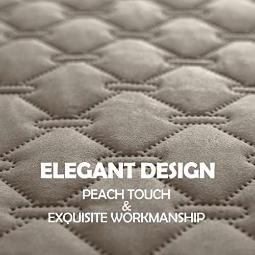 gogobunny 3X Stronger Waterproof Pet Blanket, Scratch Proof Furniture Protector for Dogs Cats, Reversible Cover 82x102 Inch, Dark Stone