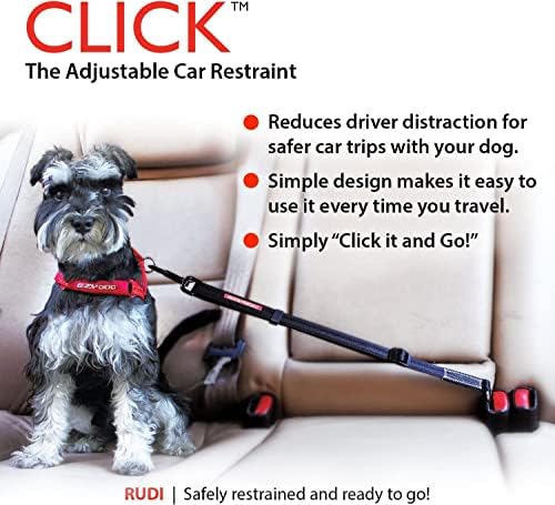 EzyDog Click - Dog Seat Belt Car Restraint - 17in - 26in