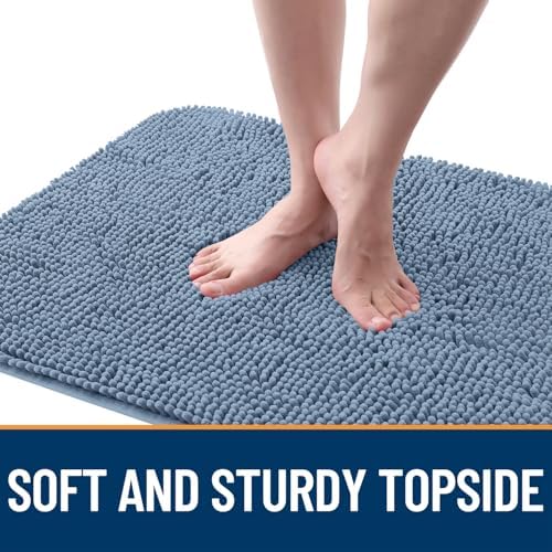 OLANLY Dog Door Mat for Muddy Paws 70x24, Super Absorbent Chenille Mud Mat