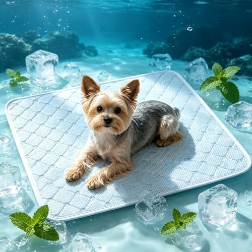 Dog Cooling Mat Instant Self Cooling Pad for Dogs & Cats 24" x 18"