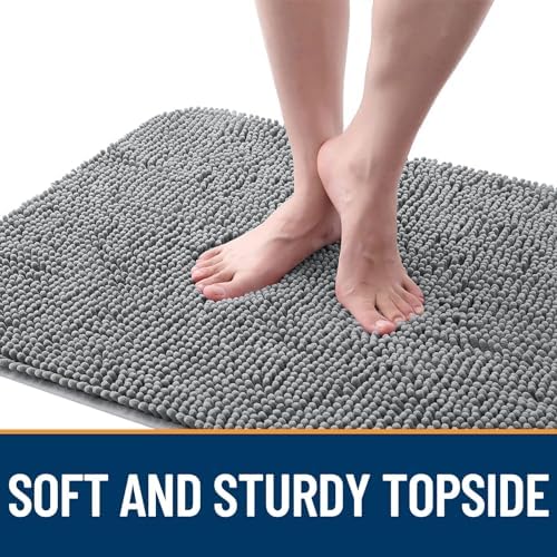 OLANLY Dog Door Mat for Muddy Paws 70x46, Super Absorbent Chenille Mud Mat