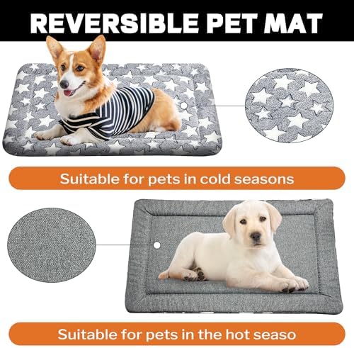 4 Pcs Dog Crate Pad Washable Cat Dog Pet Bed Medium Mat 36 inch Color Blend