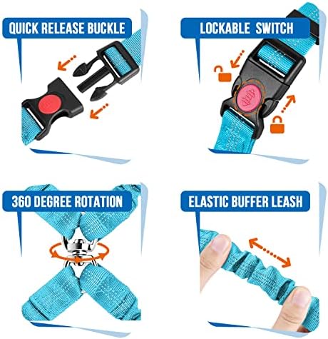 Lukovee Double Dog Car Seat Belt, No Tangle Headrest Restraint