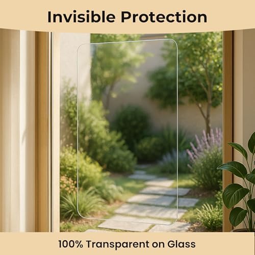 36 x 20 Door Scratch Protector Dog & Cat Scratch Guard, Heavy Duty Clear Anti-Scratching Protection on Wall Window Glass Screen & Sliding Doors Furniture Indoor/Outdoor