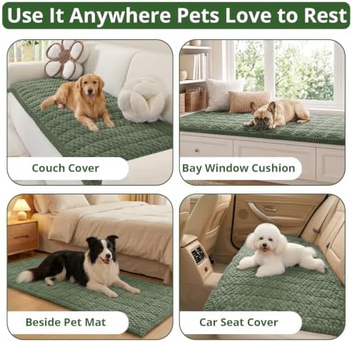 OstepDecor Couch Cover for Dogs Washable Non Slip Sofa Protector for Pets
