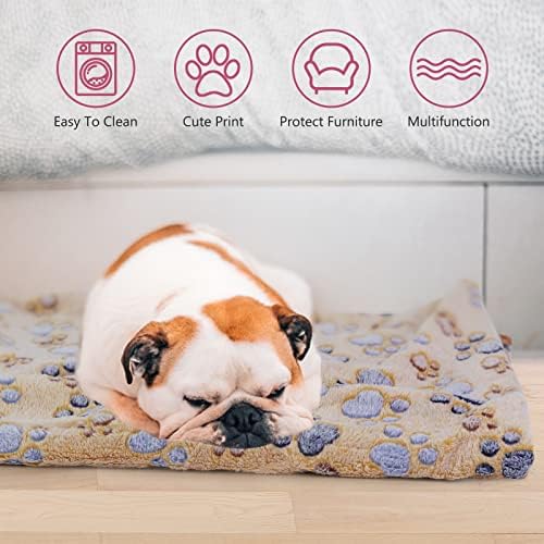 Comsmart Dog Blankets, 3 Pack Fleece Pet Blankets, 40x47 Inches