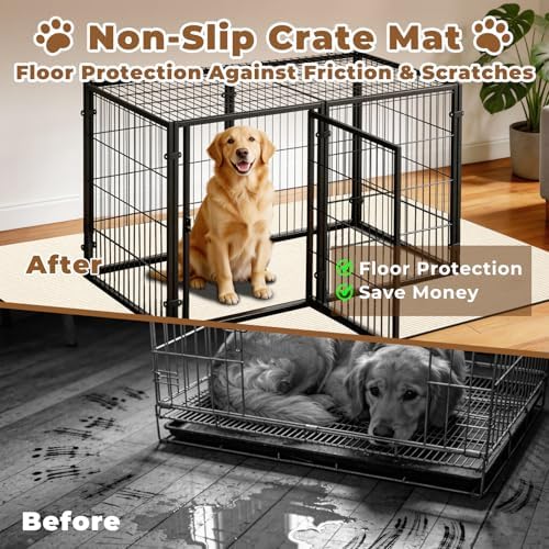 Dog Crate Mat, 29 in X 50 in Dog Playpen Mat Kennel Mat
